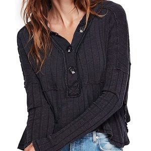 Free People Thermal We the Free In the Mix Gray